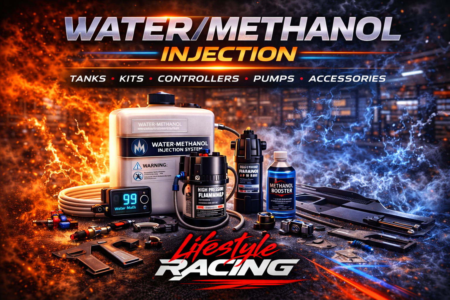 Water methanol injection cooling and performance systems